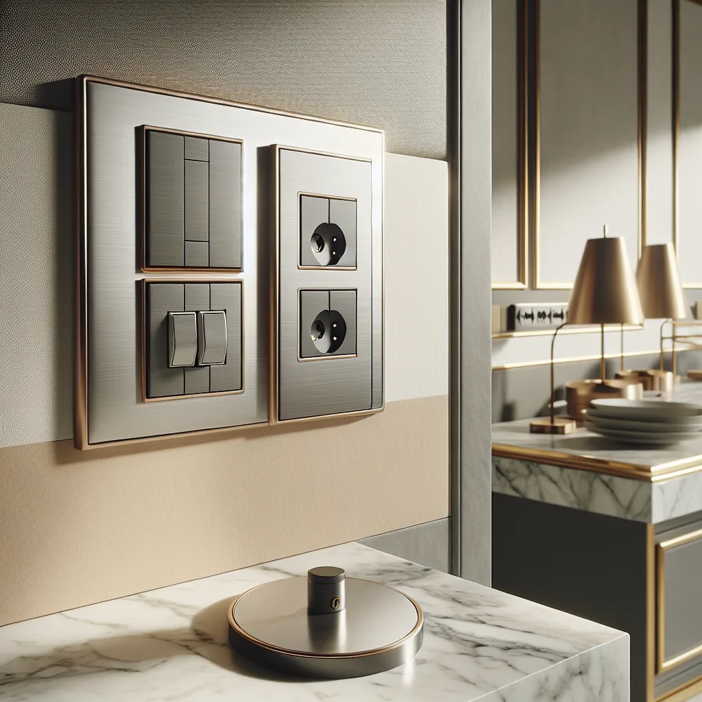 Nowoczesne gniazdka i włączniki światła dla designerskich wnętrz