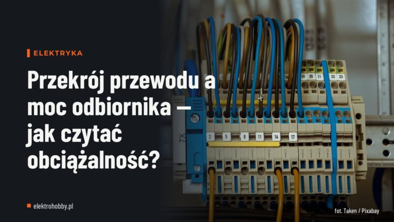 Przekrój przewodu a moc odbiornika — jak czytać obciążalność?